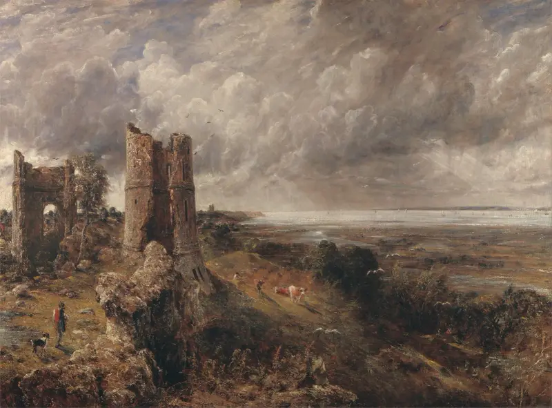 Hadleigh Castle, The Mouth of the Thames–Morning after a Stormy Night av John Constable