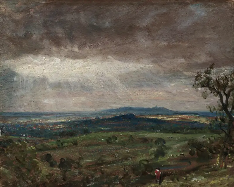 Hampstead Heath, pohled směrem k Harrow, John Constable
