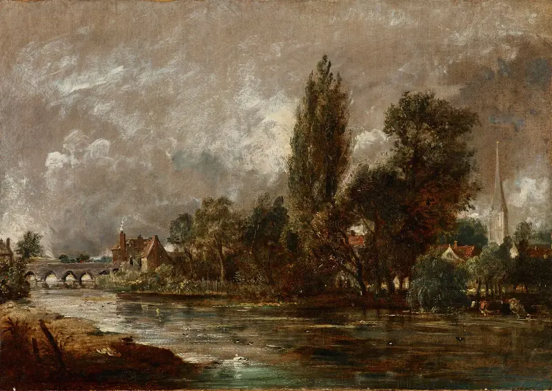 Harnham Bridge, Salisbury, John Constable