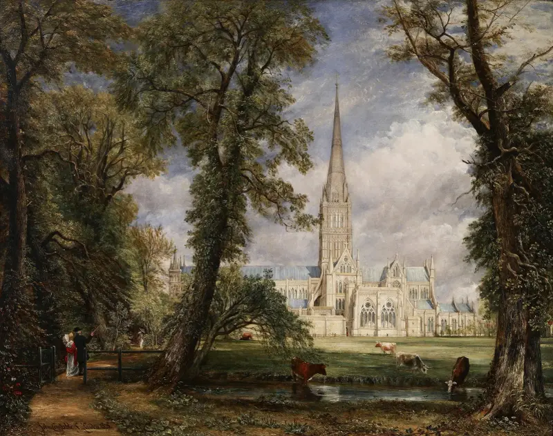 Die Kathedrale von Salisbury vom Garten des Bischofs von John Constable