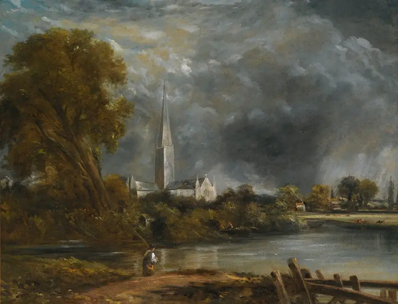 Salisburyjsk katedrála z luk – Nr. 2, John Constable