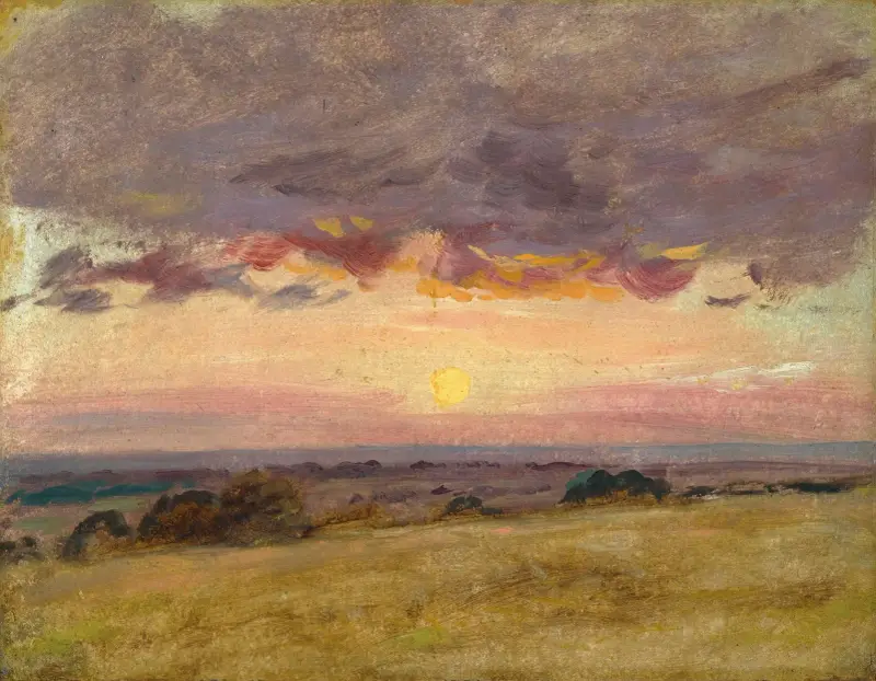 Letní večer s bouřkovými mraky, John Constable
