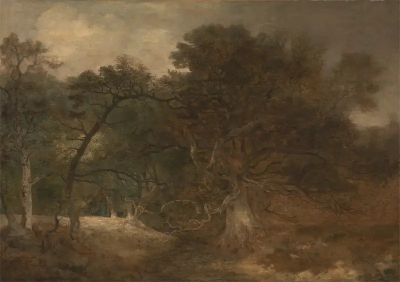 Woodland Landscape near Norwich av John Crome