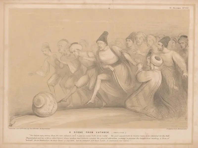 Eine Szene aus Vathek, 1845 – Nr. 2 von John Doyle