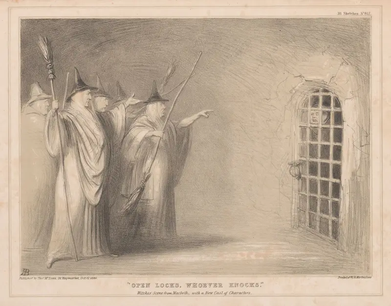 ‘Open locks, whoever knocks.’ Witches’ Scene from Macbeth; with a New Cast of Characters av John Doyle