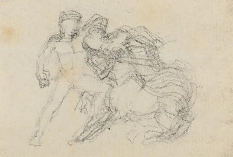 Strid mellan man och kentaur av John Flaxman