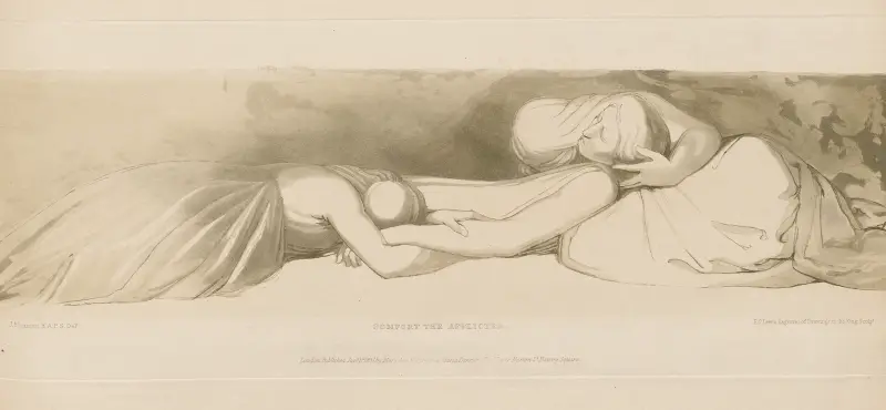Trösta de bedrövade av John Flaxman