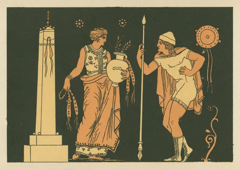 Electra and Orestes av John Flaxman
