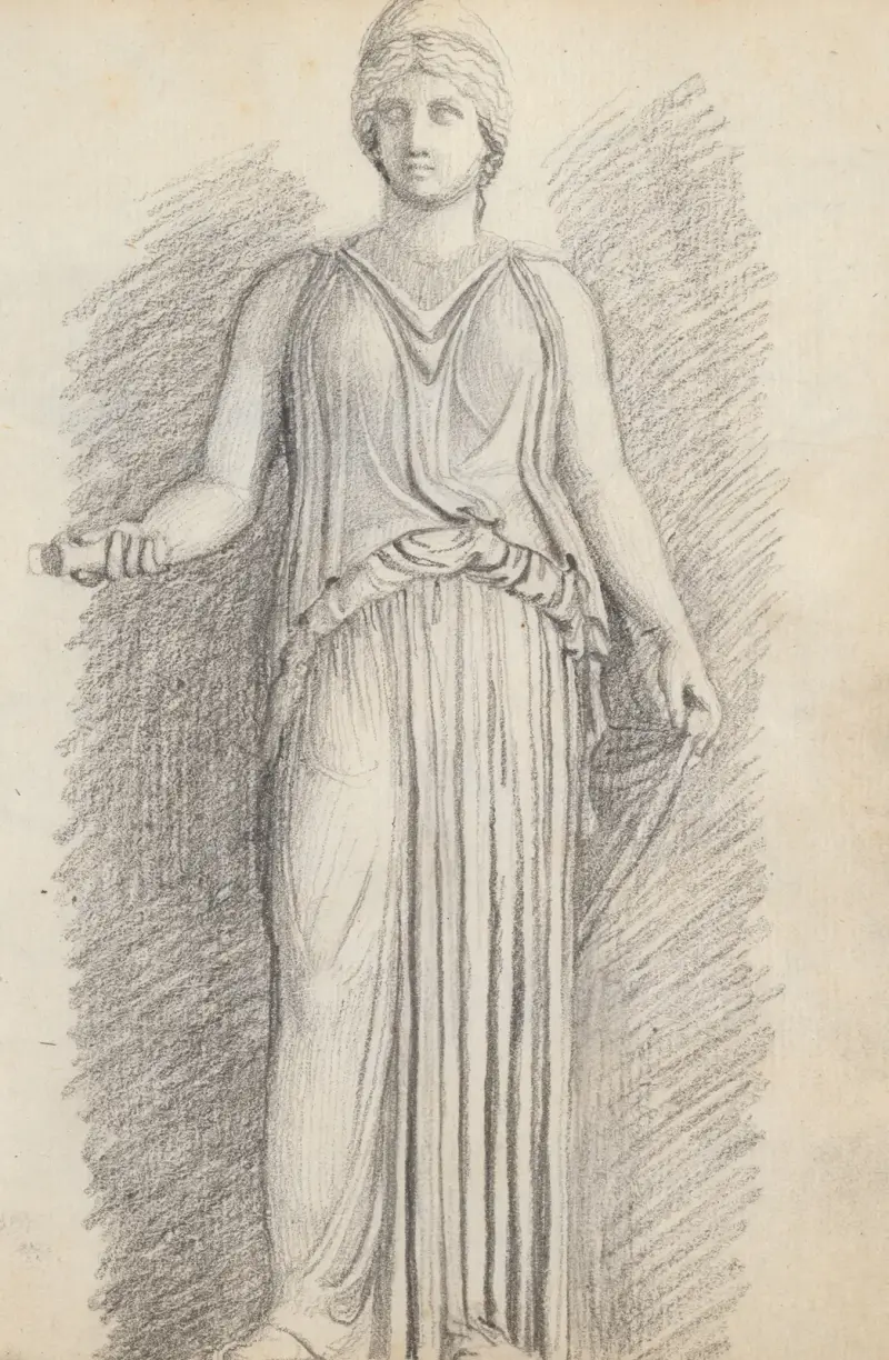 Minerva, Palazzo Giustiniani, Rome av John Flaxman
