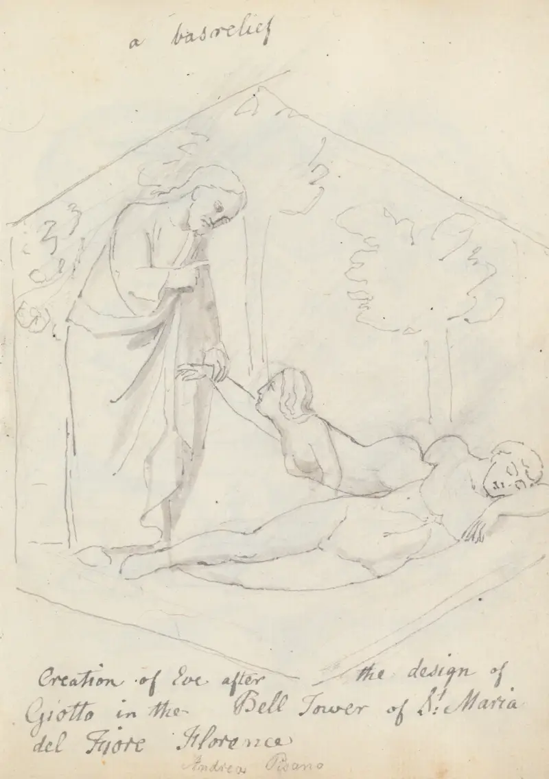 Skapelsen av Eva, Campanile vid Florens domkyrka av John Flaxman
