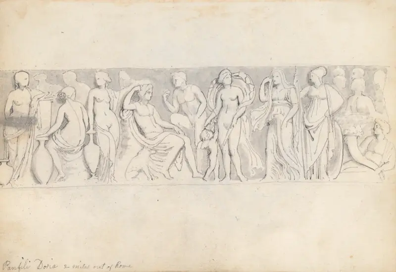 Paris dom, Villa Doria Pamphili, utanför Rom av John Flaxman