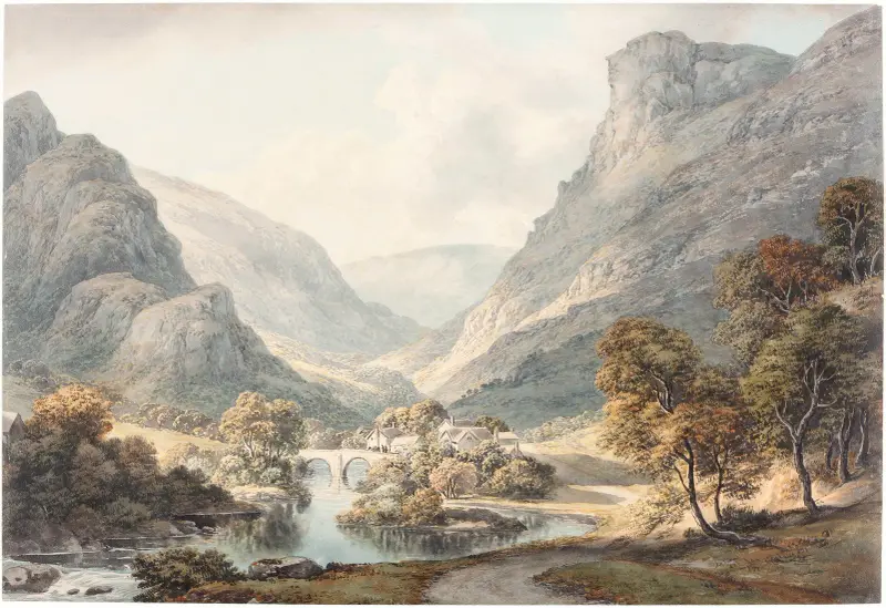 Blick auf Dovedale von John Glover