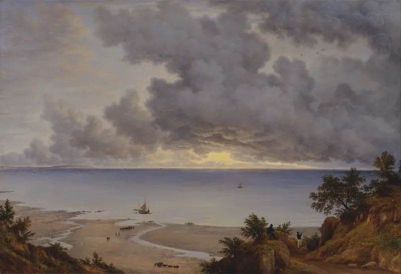 Sandown Bay, from near Shanklin Chine, Isle of Wight av John Glover