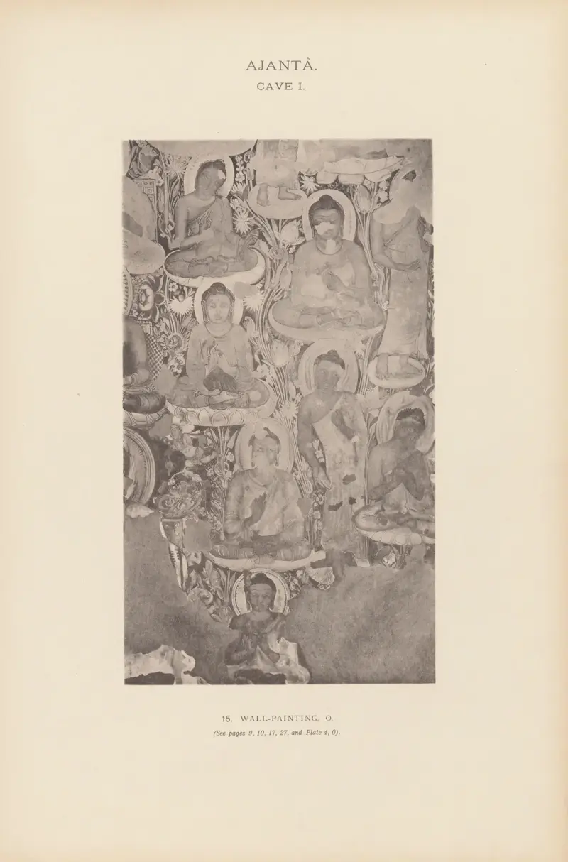 The paintings in the Buddhist cave-temples of Ajantâ, Khandesh, India Pl.014 av John Griffiths
