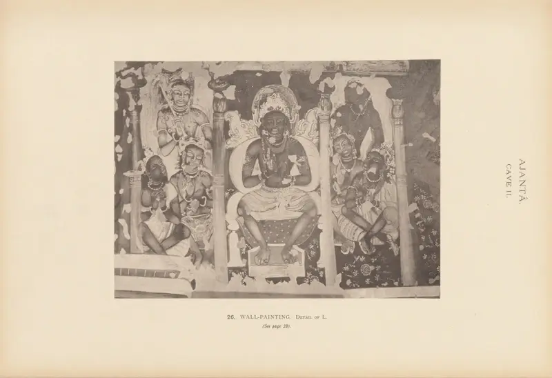 The paintings in the Buddhist cave-temples of Ajantâ, Khandesh, India Pl.025 av John Griffiths