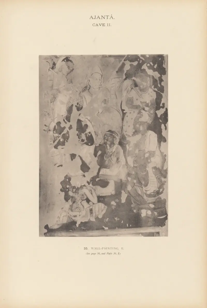 The paintings in the Buddhist cave-temples of Ajantâ, Khandesh, India Pl.034 av John Griffiths
