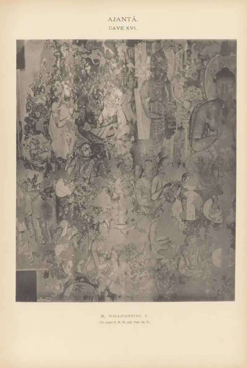 The paintings in the Buddhist cave-temples of Ajantâ, Khandesh, India Pl.050 av John Griffiths