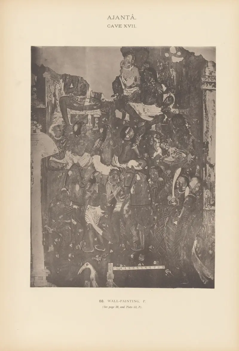 The paintings in the Buddhist cave-temples of Ajantâ, Khandesh, India Pl.067 av John Griffiths