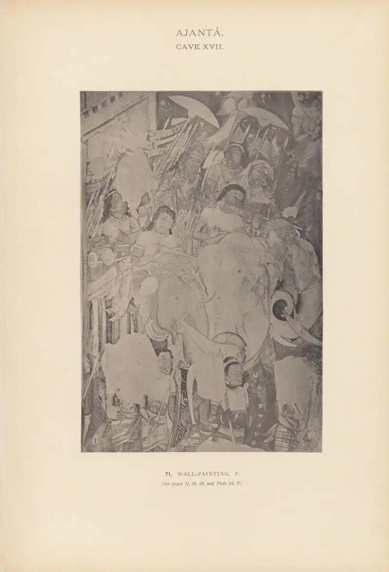The paintings in the Buddhist cave-temples of Ajantâ, Khandesh, India Pl.070 av John Griffiths