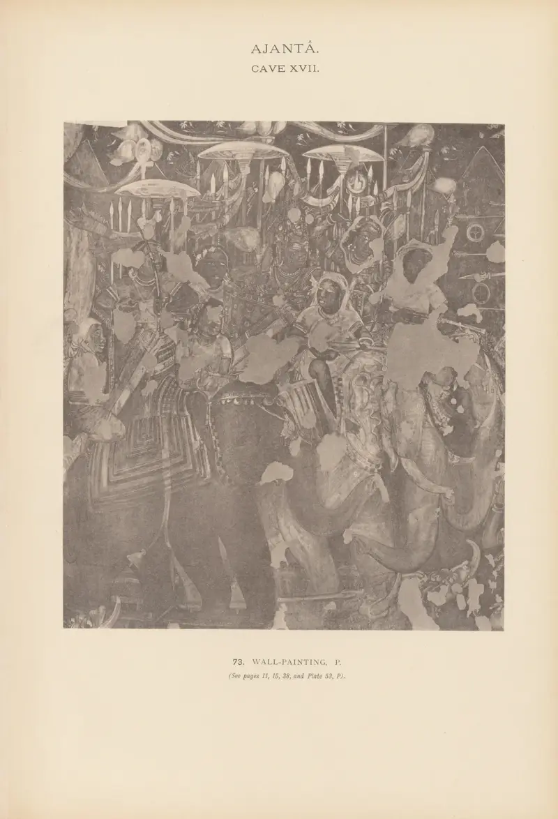 The paintings in the Buddhist cave-temples of Ajantâ, Khandesh, India Pl.072 av John Griffiths