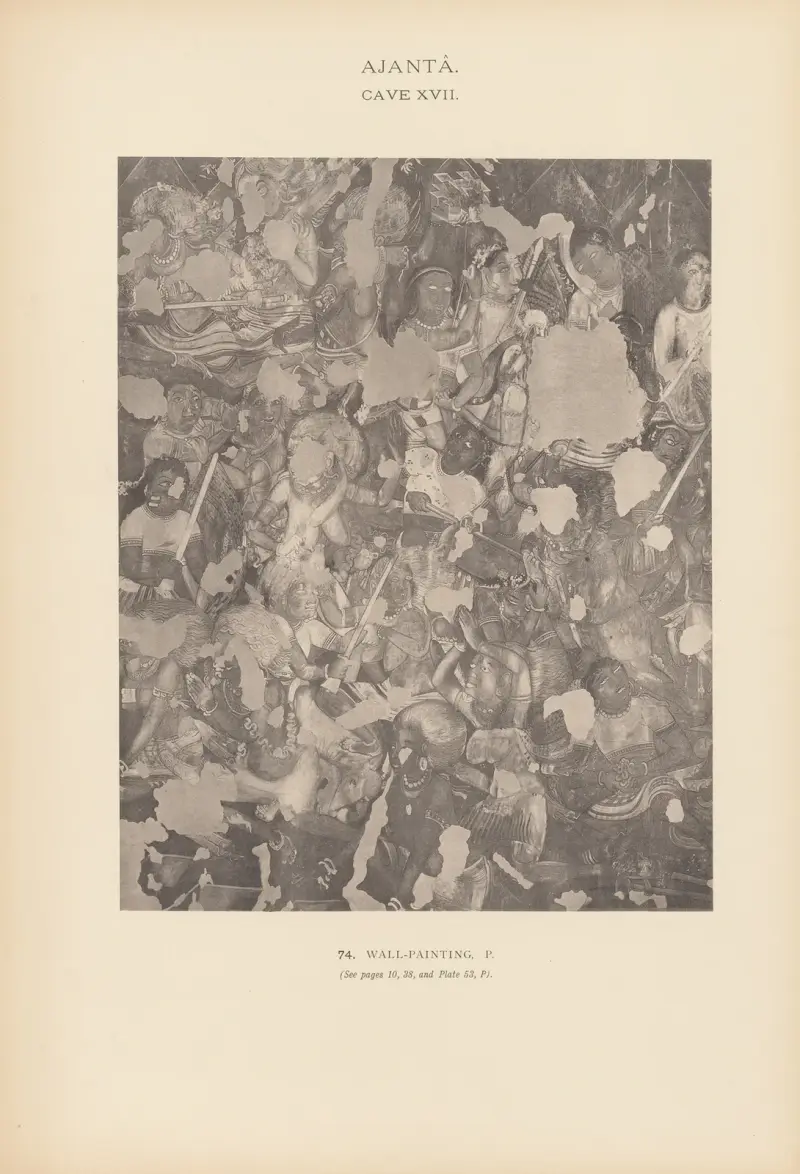 The paintings in the Buddhist cave-temples of Ajantâ, Khandesh, India Pl.073 av John Griffiths