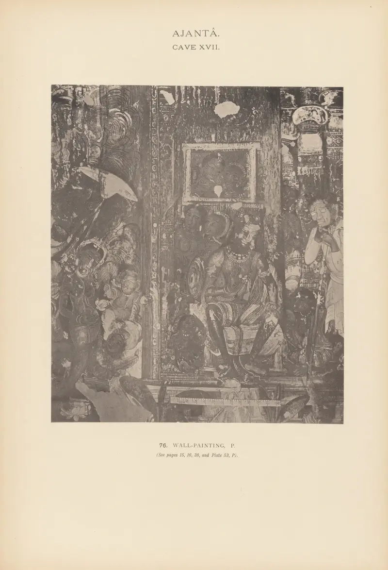 The paintings in the Buddhist cave-temples of Ajantâ, Khandesh, India Pl.075 av John Griffiths