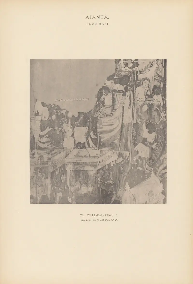 The paintings in the Buddhist cave-temples of Ajantâ, Khandesh, India Pl.077 av John Griffiths