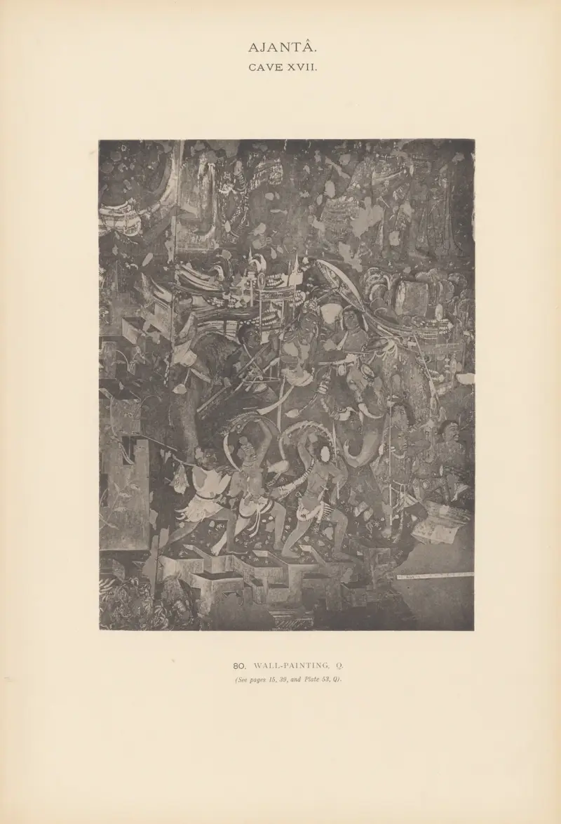 The paintings in the Buddhist cave-temples of Ajantâ, Khandesh, India Pl.079 av John Griffiths