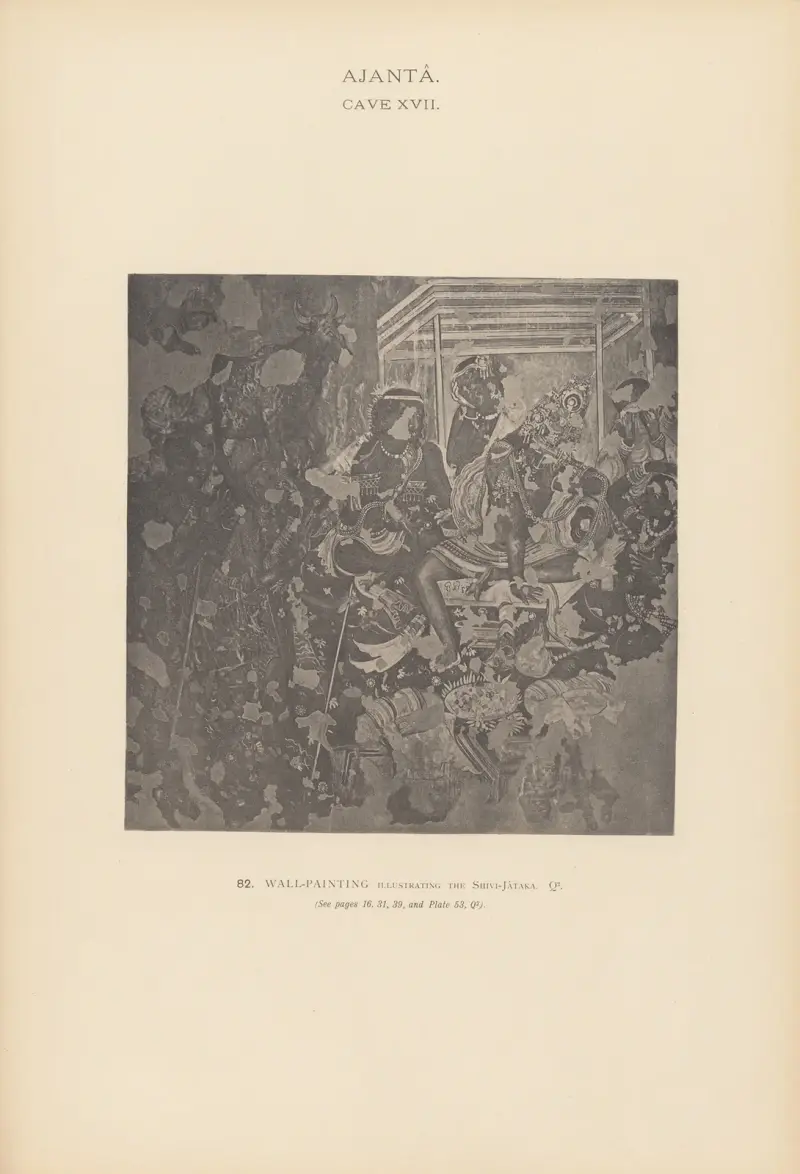 The paintings in the Buddhist cave-temples of Ajantâ, Khandesh, India Pl.081 av John Griffiths