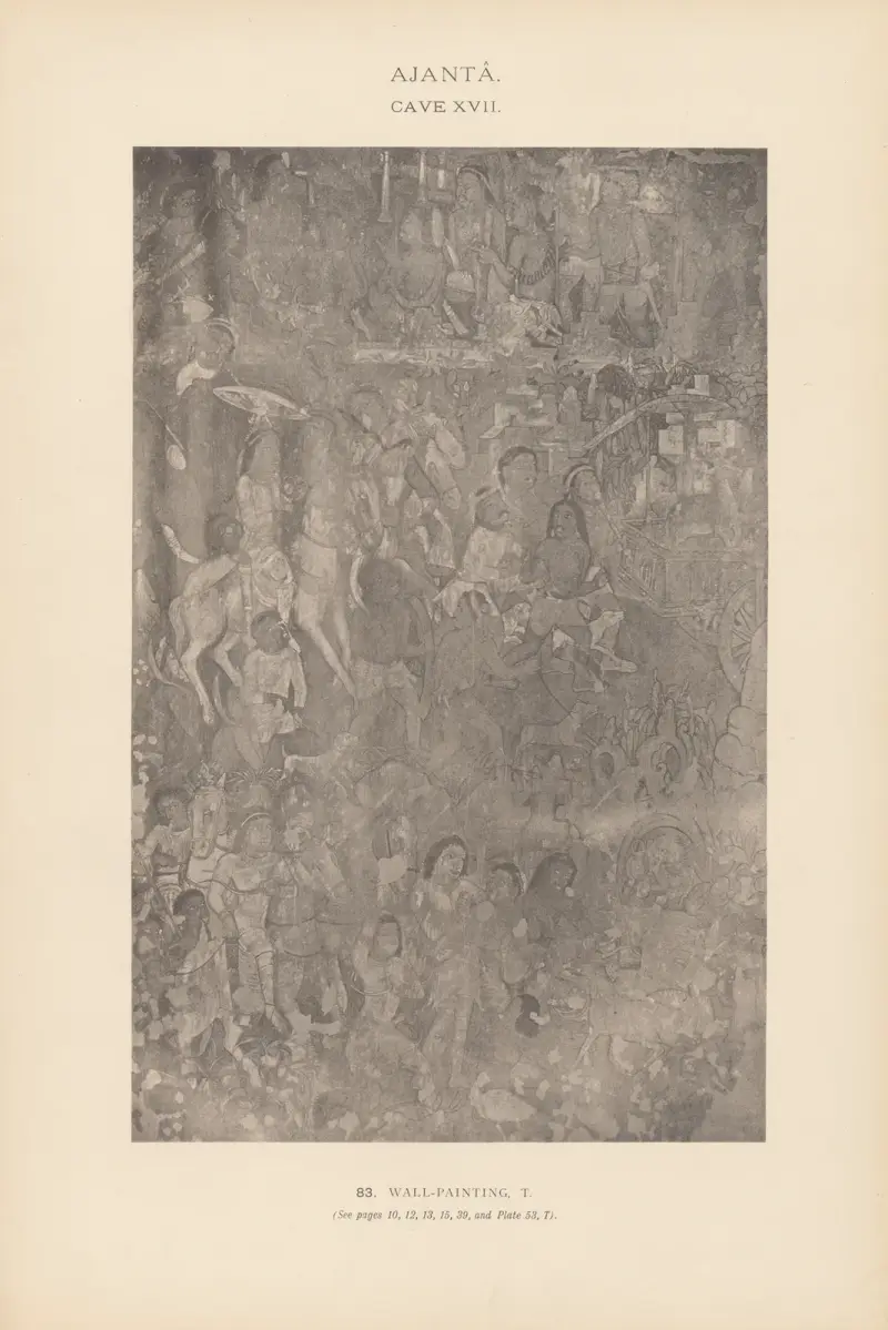 The paintings in the Buddhist cave-temples of Ajantâ, Khandesh, India Pl.082 av John Griffiths
