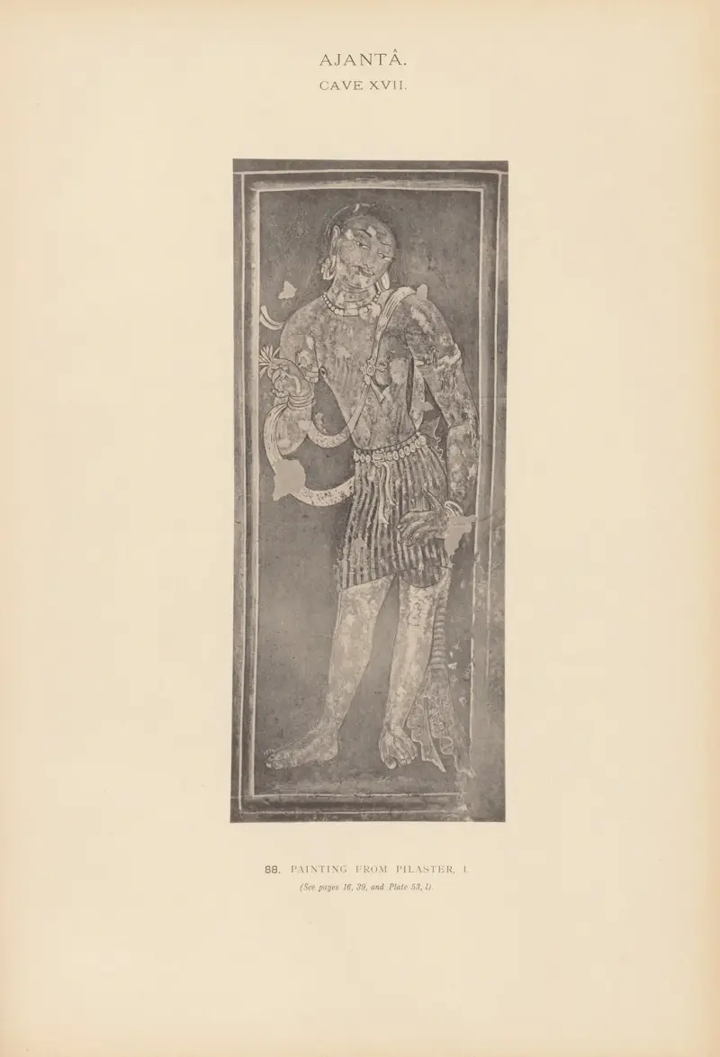 The paintings in the Buddhist cave-temples of Ajantâ, Khandesh, India Pl.087 von John Griffiths