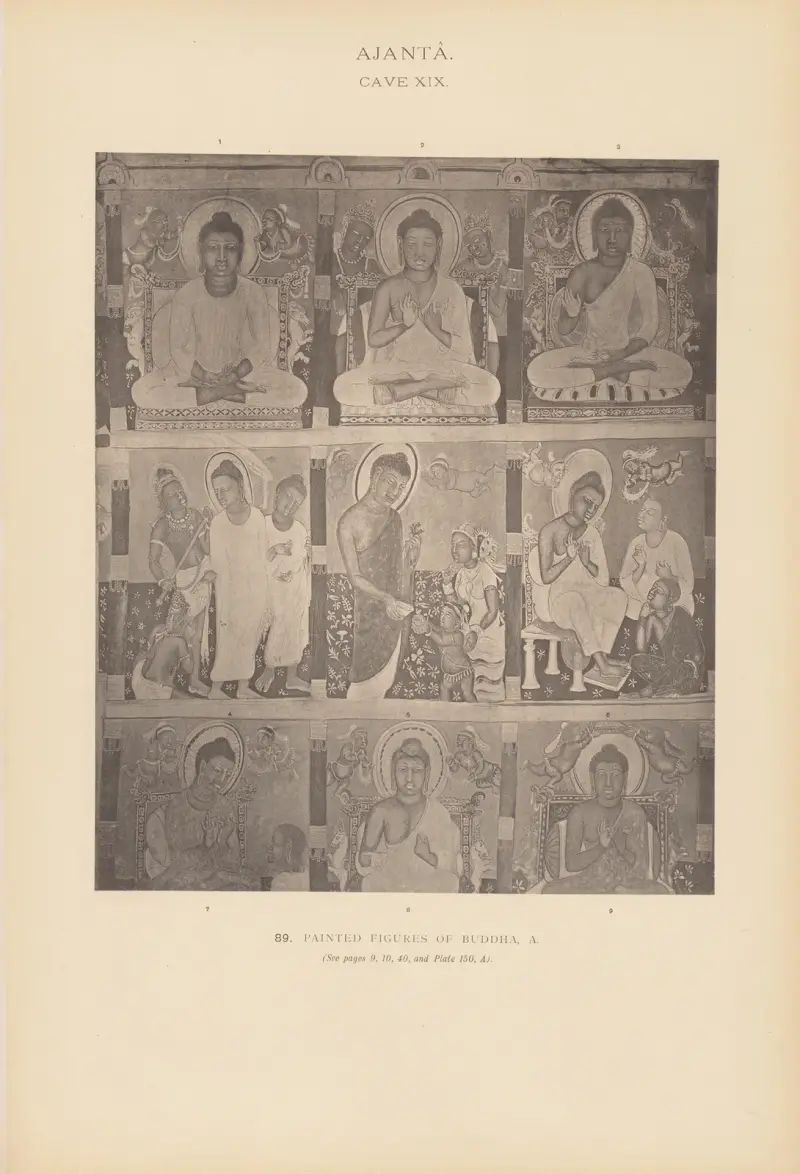 The paintings in the Buddhist cave-temples of Ajantâ, Khandesh, India Pl.088 av John Griffiths