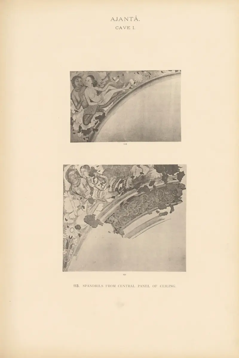 The paintings in the Buddhist cave-temples of Ajantâ, Khandesh, India Pl.112 av John Griffiths