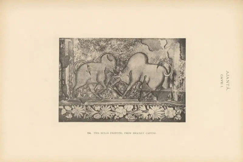 Målningarna i de buddhistiska grottemplen i Ajantâ, Khandesh, Indien, pl. 113 av John Griffiths