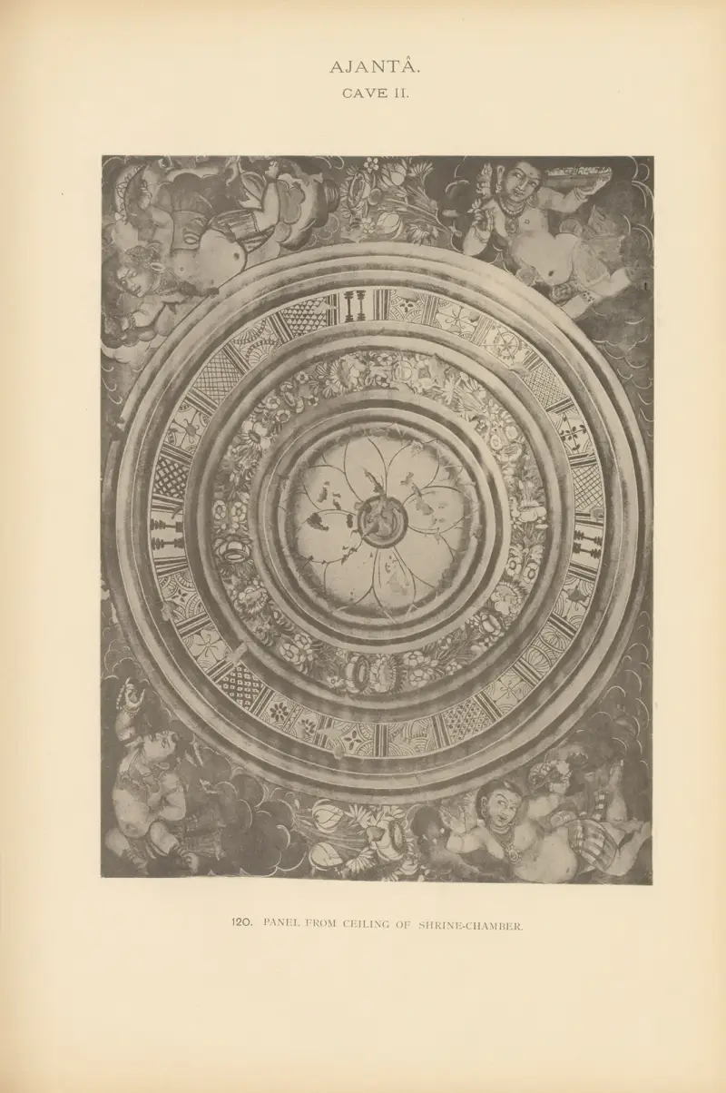 Målningarna i de buddhistiska grottemplen i Ajantâ, Khandesh, Indien, pl. 119 av John Griffiths