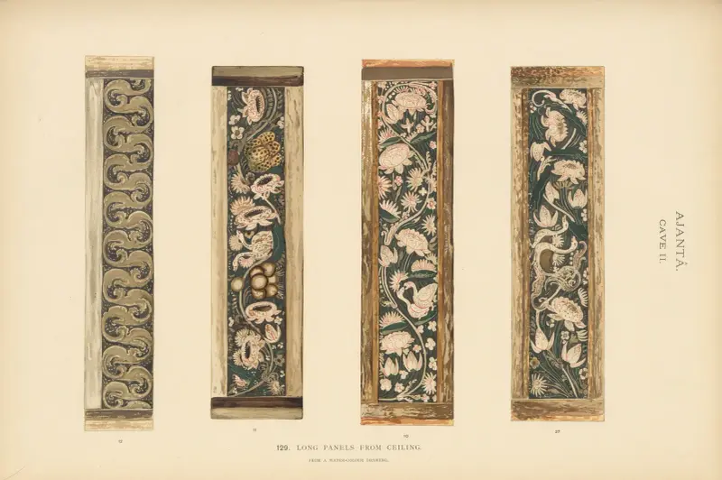 The paintings in the Buddhist cave-temples of Ajantâ, Khandesh, India Pl.128 av John Griffiths