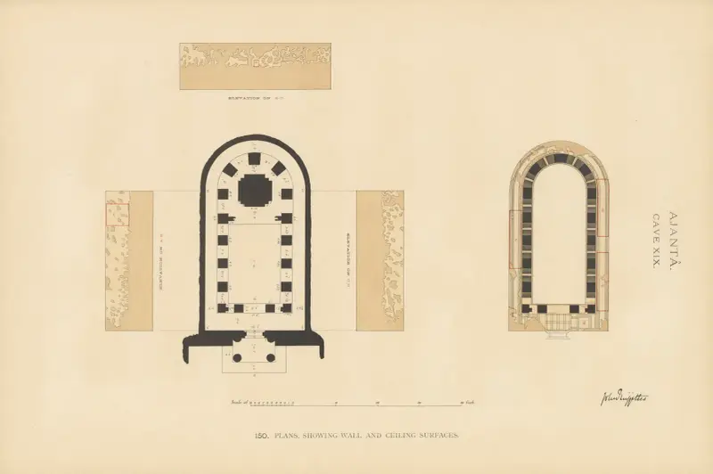 The paintings in the Buddhist cave-temples of Ajantâ, Khandesh, India Pl.149 av John Griffiths
