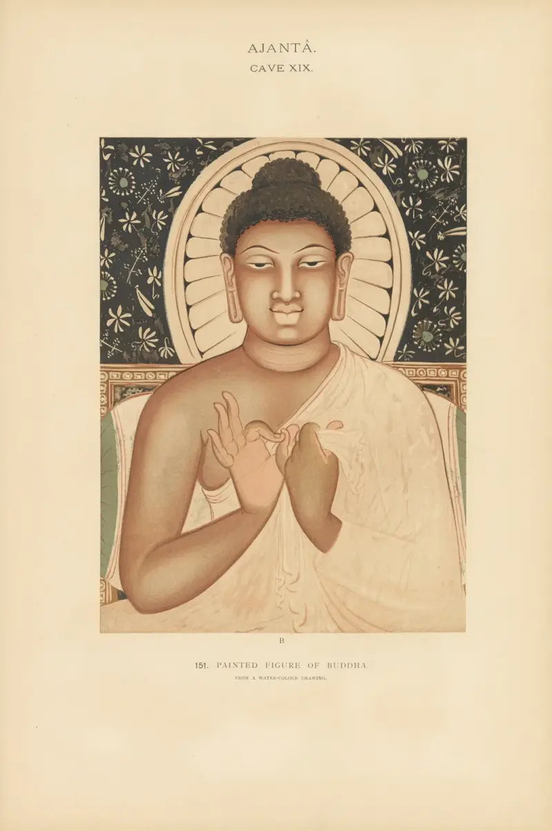 The paintings in the Buddhist cave-temples of Ajantâ, Khandesh, India Pl.150 av John Griffiths