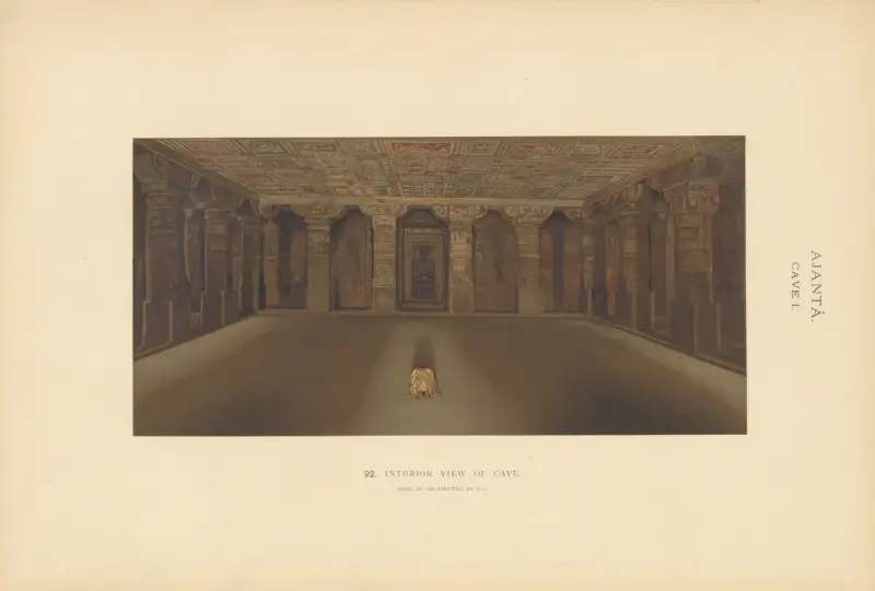 The paintings in the Buddhist cave-temples of Ajantâ, Khandesh, India Pl.091 av John Griffiths