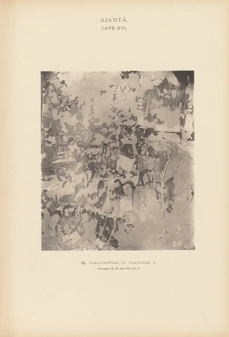 The paintings in the Buddhist cave-temples of Ajantâ, Khandesh, India Pl.051 av John Griffiths