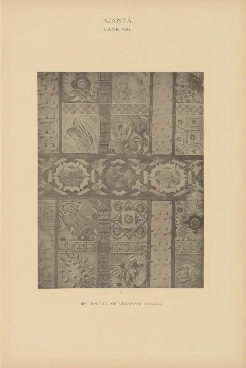 The paintings in the Buddhist cave-temples of Ajantâ, Khandesh, India Pl.157 av John Griffiths