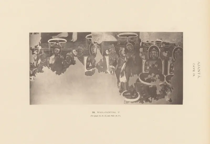 The paintings in the Buddhist cave-temples of Ajantâ, Khandesh, India Pl.038 av John Griffiths