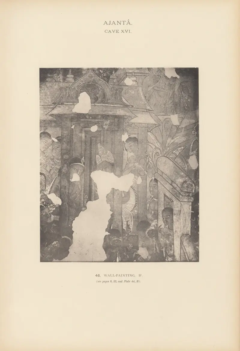 The paintings in the Buddhist cave-temples of Ajantâ, Khandesh, India Pl.045 av John Griffiths