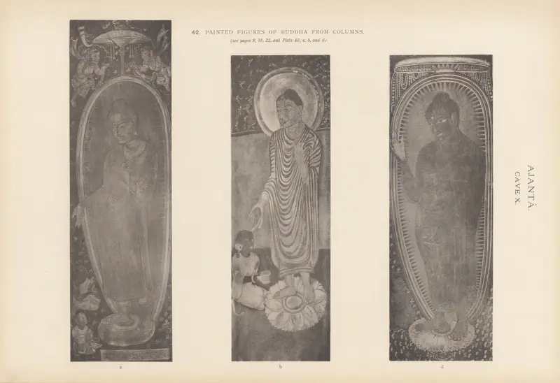 Målningarna i de buddhistiska grottemplen i Ajantâ, Khandesh, Indien, pl. 41 av John Griffiths