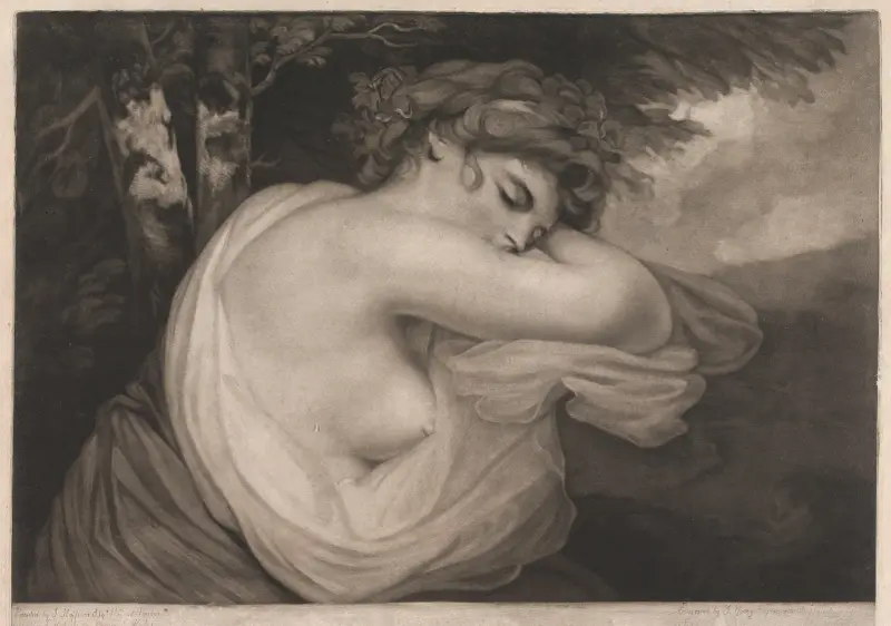 Spící bakchantka, John Hoppner