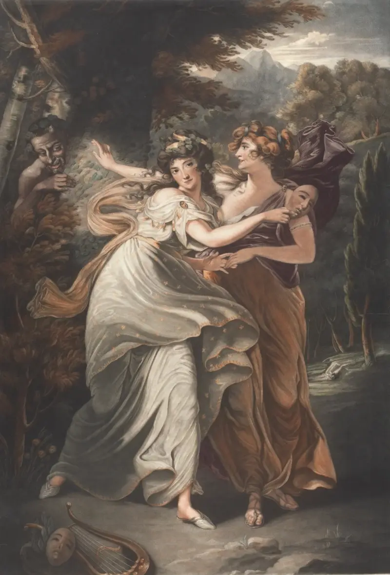 Mrs. Jordan i rollen som den komiska musan av John Hoppner