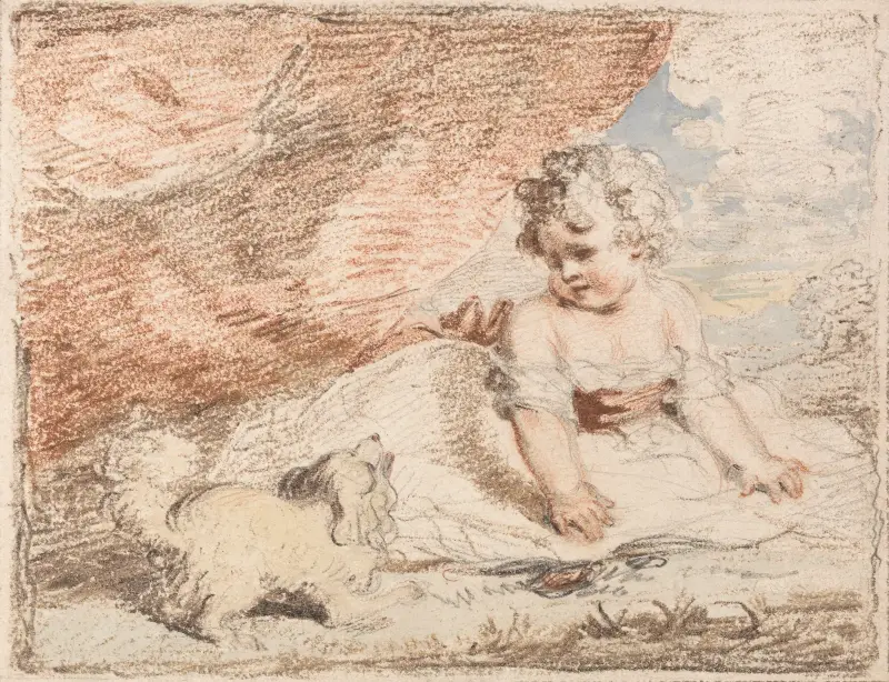 Malé dítě s klínovým psíkem, John Hoppner
