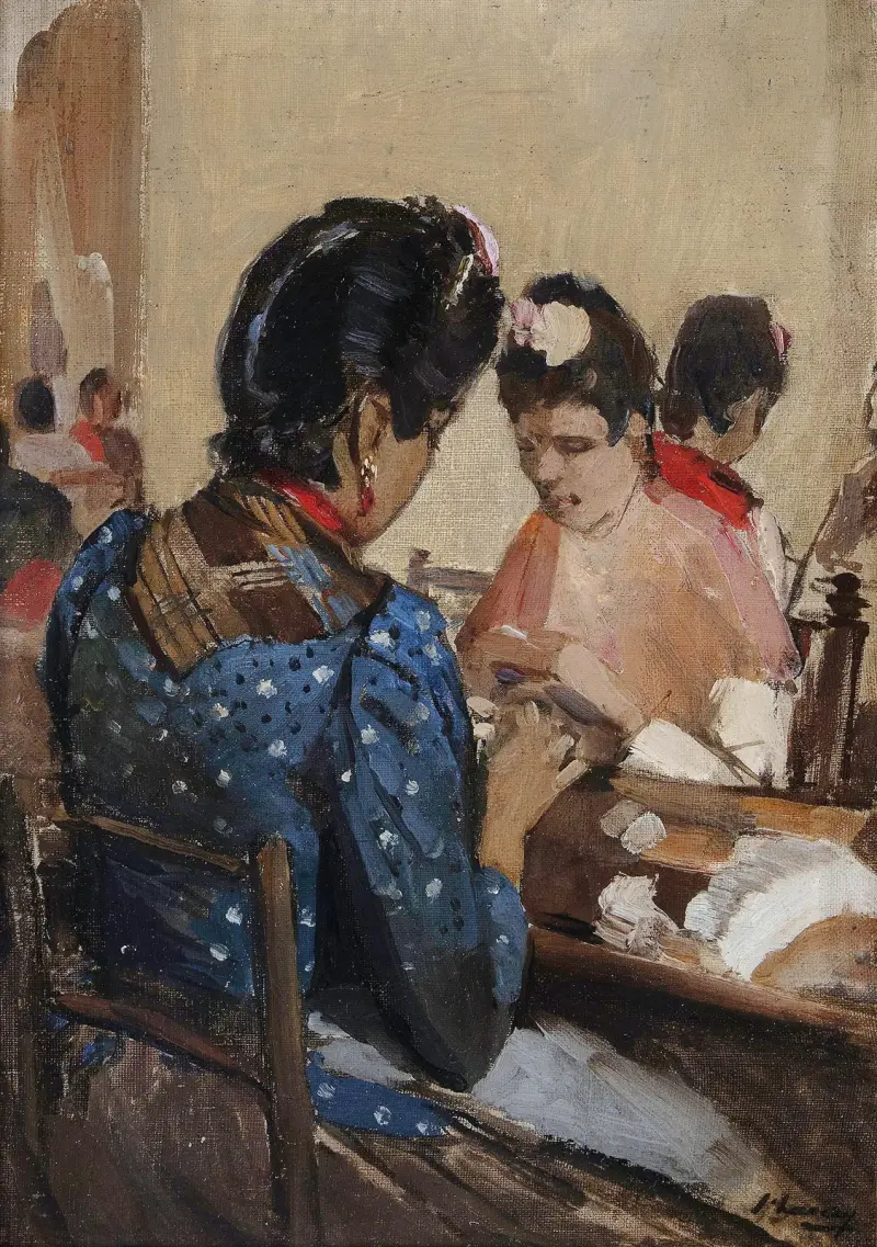 Zigarettenmacher in Sevilla von Sir John Lavery