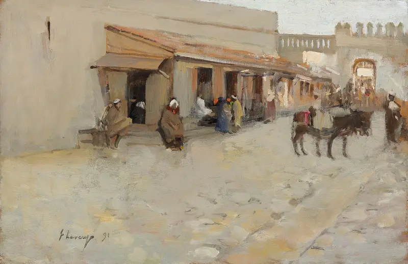 El Asha av Sir John Lavery