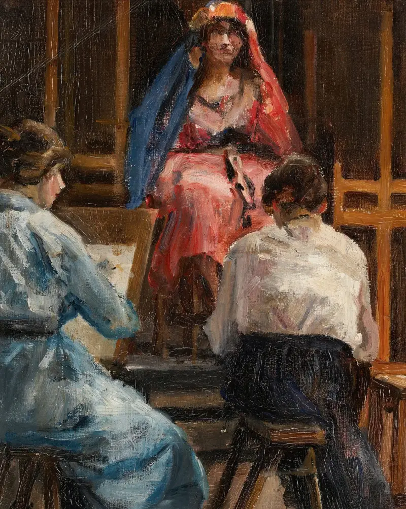 Interior of the Artist’s Studio – nr 2 av Sir John Lavery